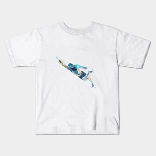 Swimmer Diving in Water Kids T-Shirt